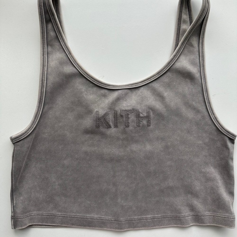 Kith gray crop top